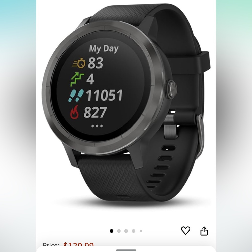 Vivoactive 4 watch and 2 charging cords